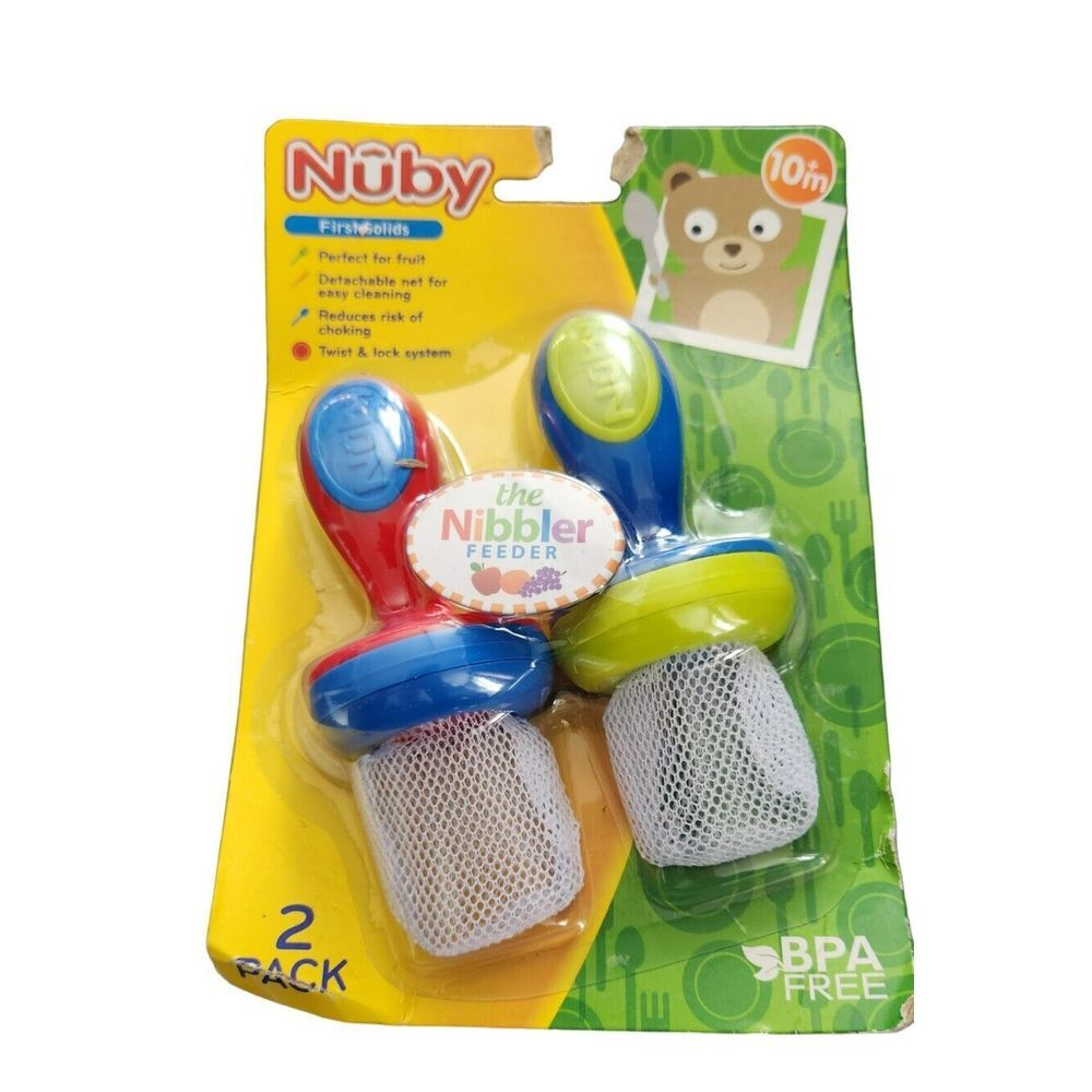 Nuby First Solids The Nibbler Feeder 2 Pack‎